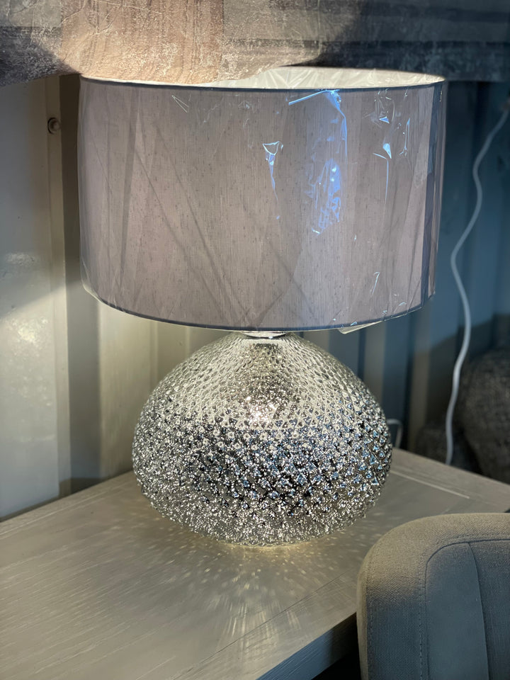 Glass table lamp